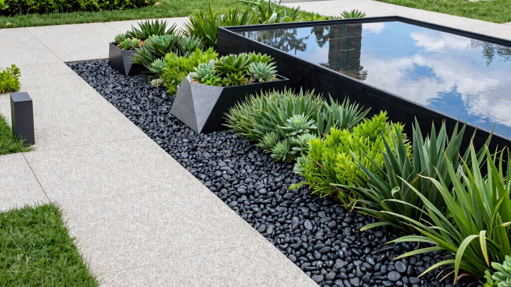 7 Black Pebble Landscaping Ideas That Give Your Yard a Polished and Modern Look